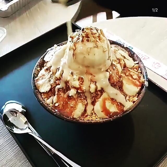 Happy New Year everyone! 🎉🎉🎊 hope everyone enjoyed the fireworks last night, we did! We are OPEN today! 🍨From 1pm-9.30pm 🥇 have you tried our peanut butter bingsu? 🤟 thanks for sharing @e._.eatz