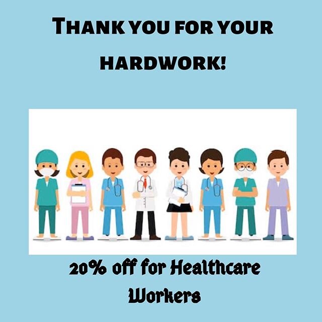 💉💉TO OUR DEAREST HEALTHCARE WORKERS🩺🩺 We would like to thank you for your sacrifices and hardwork! 👍👍You deserve some sweets to cheer yourself up and as such we would like to offer 20% off to all healthcare workers until further notice. 🌡🌡Lif