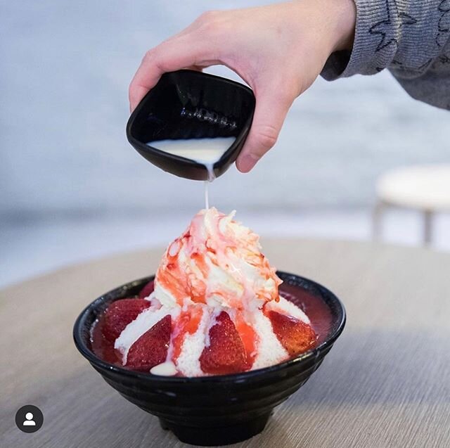 🍓🍓We have always insisted on using fresh fruits for our bingsu and we are glad to announce that our strawberry bingsu range is back.🍓🍓 Available instore from tonight onwards. 📸 @takemetofoodieheaven