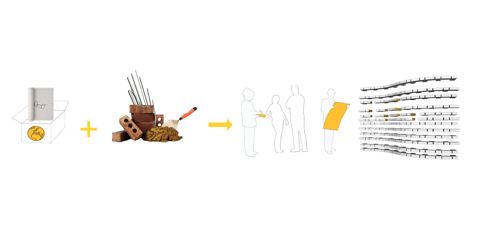 6. Create the construction guides to build the wall