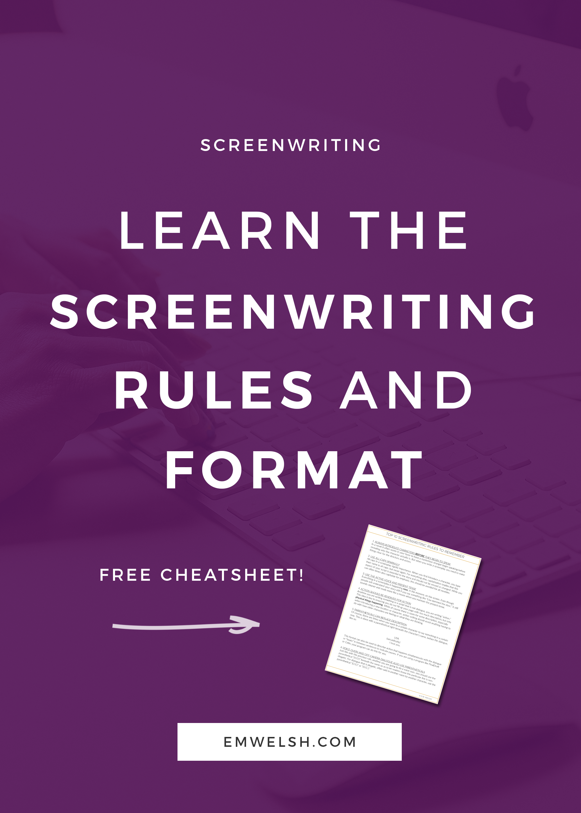 How to Learn the Screenwriting Format and Rules