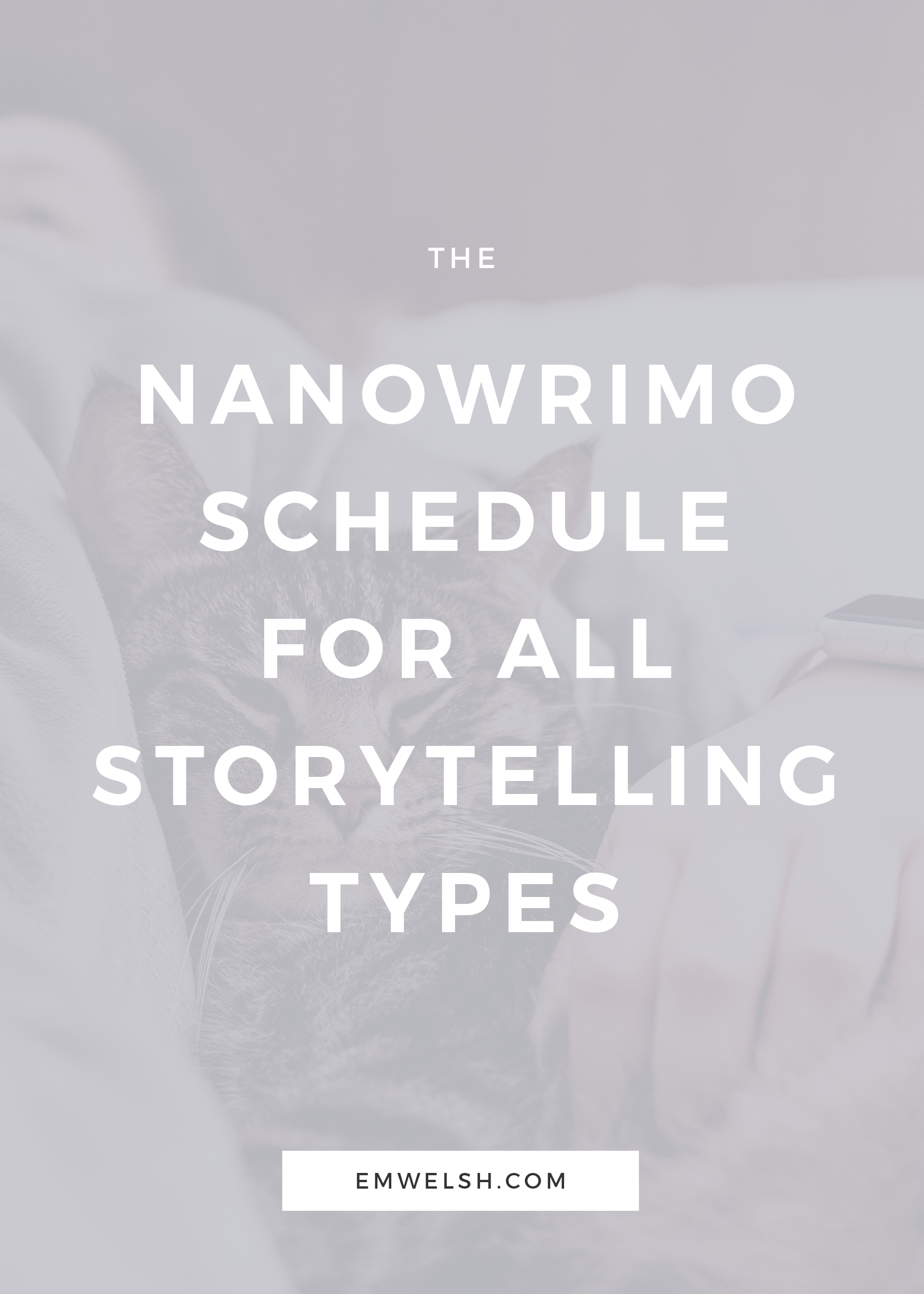 The NaNoWriMo Schedule for All Storytelling Types