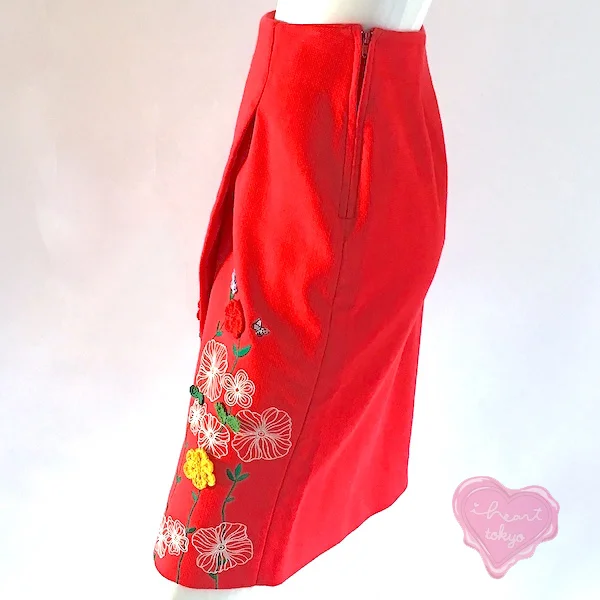 vivetta red skirt side heart.jpg