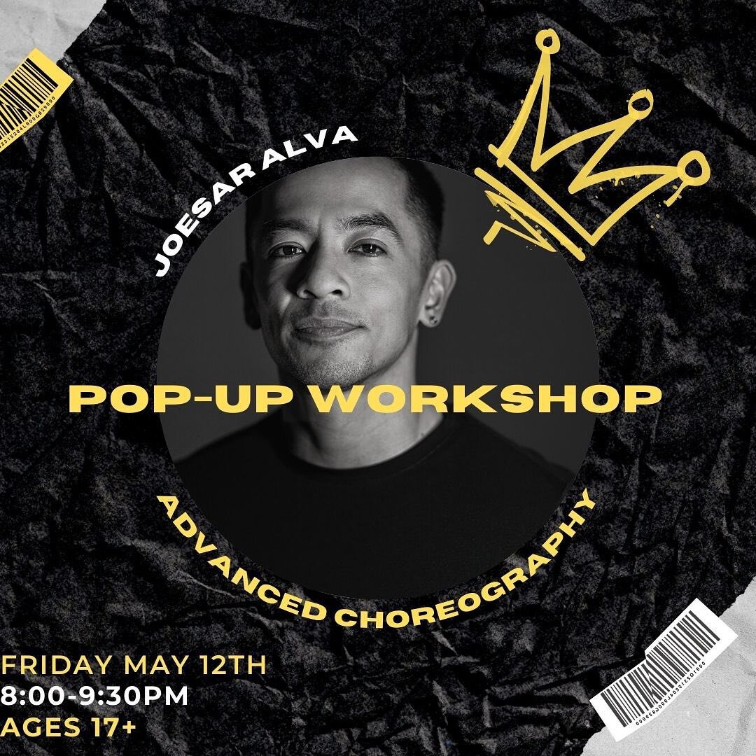 ‼️Pop-Up Workshop with @joesaralva !! Class is already half full and you don&rsquo;t want to miss out on this one! Excited to have Joesar back in the East Coast and at The Hive on Friday May 12th 8:00 pm 👏🏼👏🏼

Download the MindBody App for easier