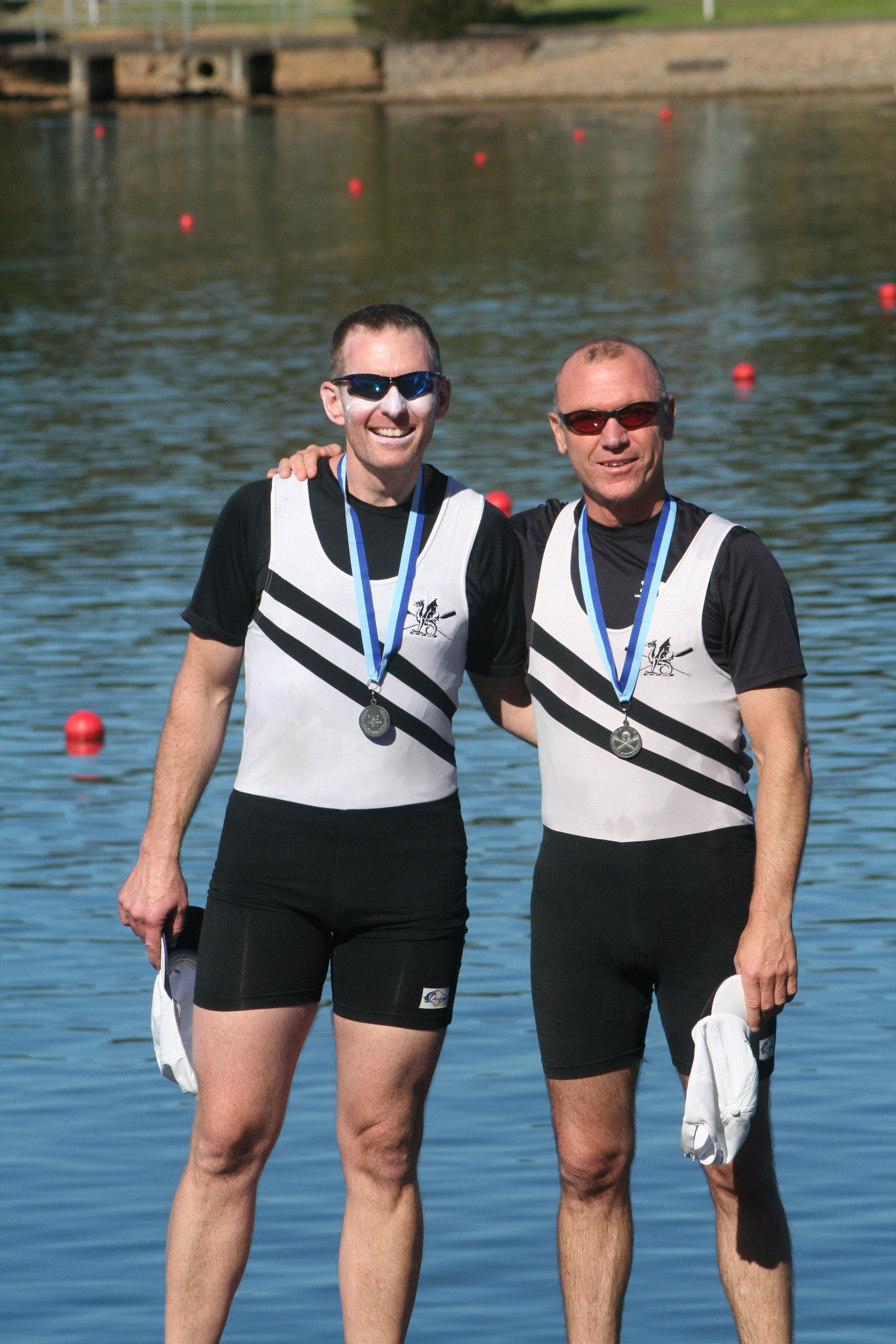 Rhett and Steve S, Mens Masters C2x-, NSW State Masters Championships 2011, SIRC, Sydney NSW - 2nd Place