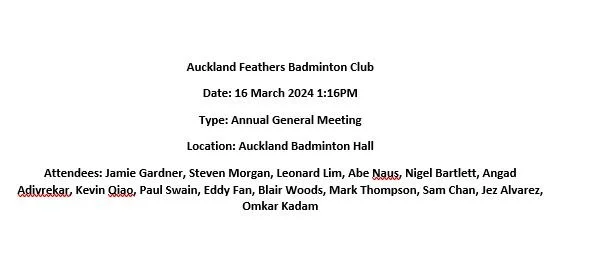 AGM2024 Minutes