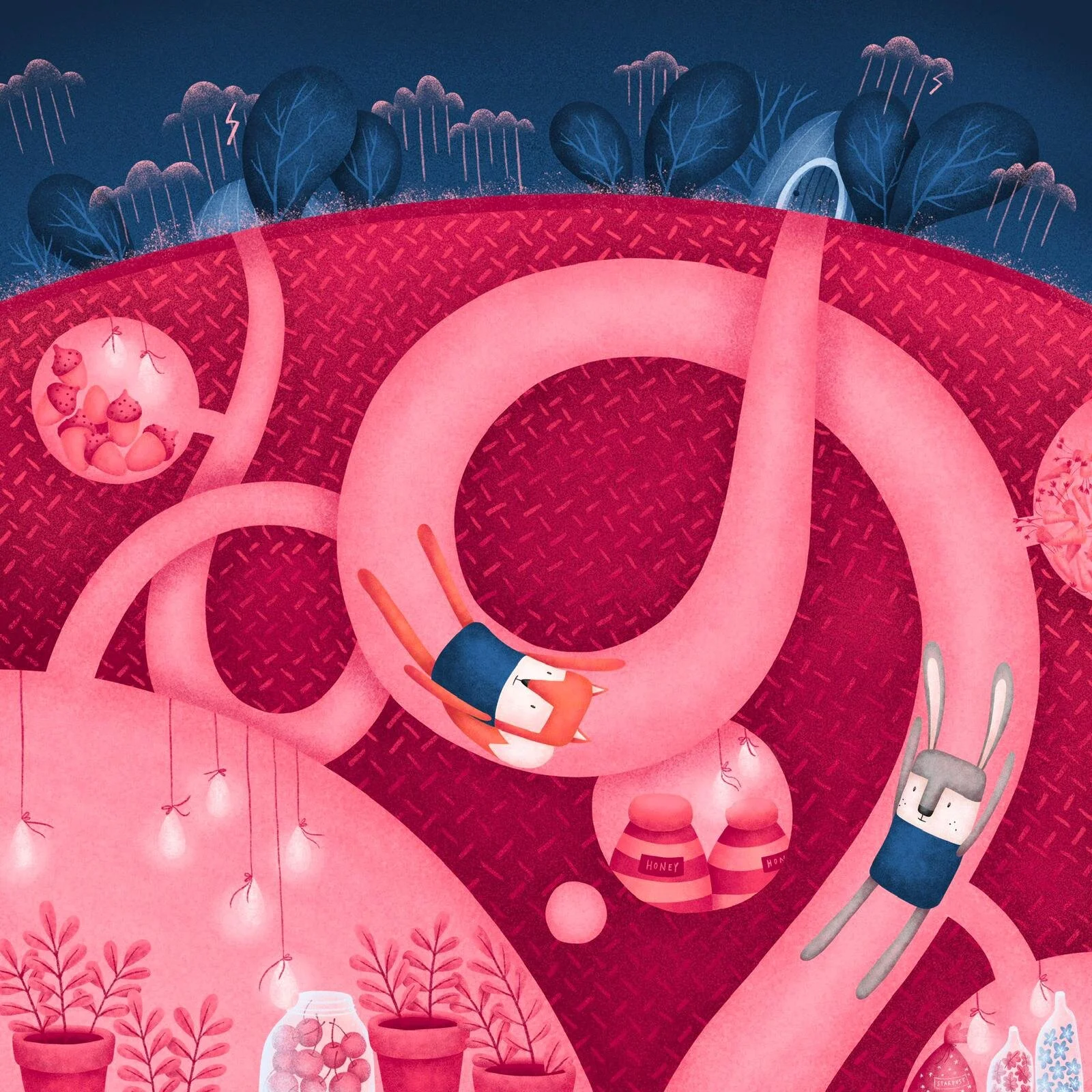 Magic forest friends print - Hidden Gems