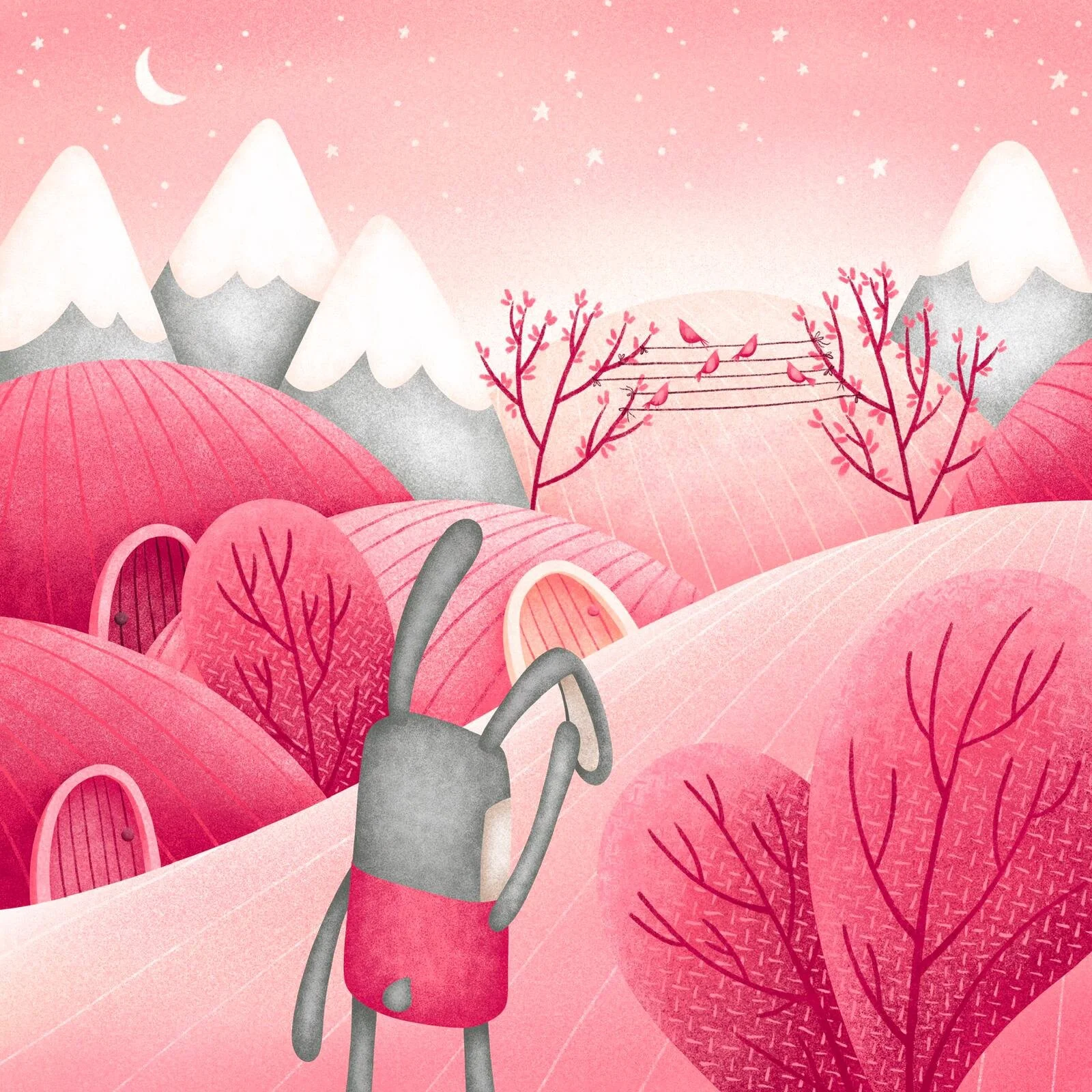 Magic forest friends print - Sound Valley