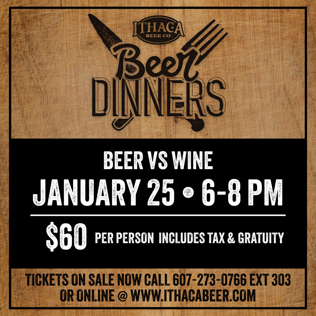 Remember to mark your calendar for our next Beer Dinner on January 25th! 🗓️

Enjoy a curated 4-course meal, thoughtfully paired with wine and beer to enhance the flavor profiles of each dish! 🍷🍻

You won't want to miss this! Tickets are on sale no