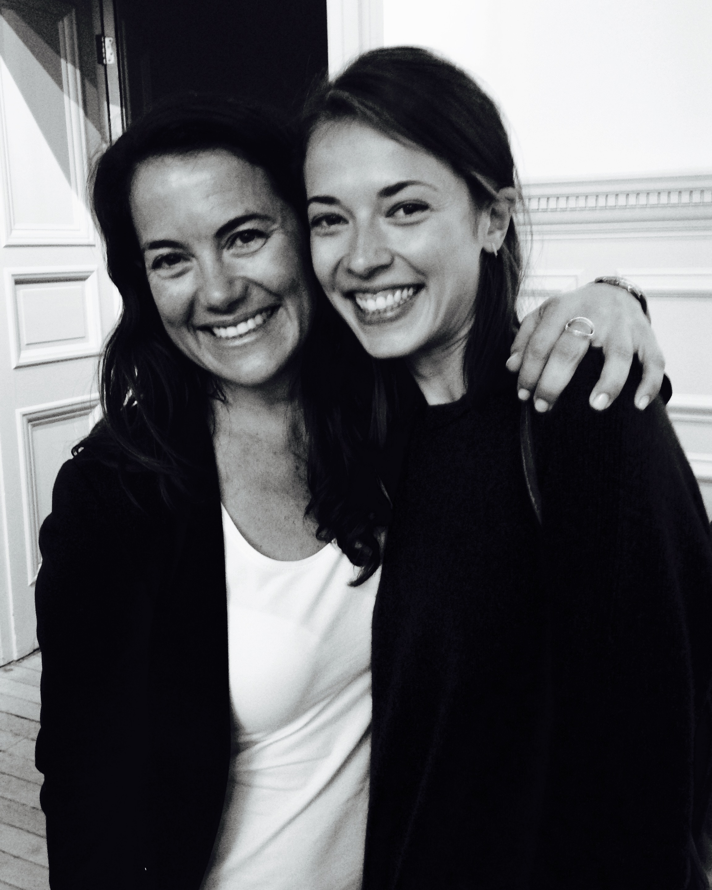 Nicola (right) with Hanli Prinsloo, freediver and founder/CEO of I AM WATER Ocean Conservation Trust. 