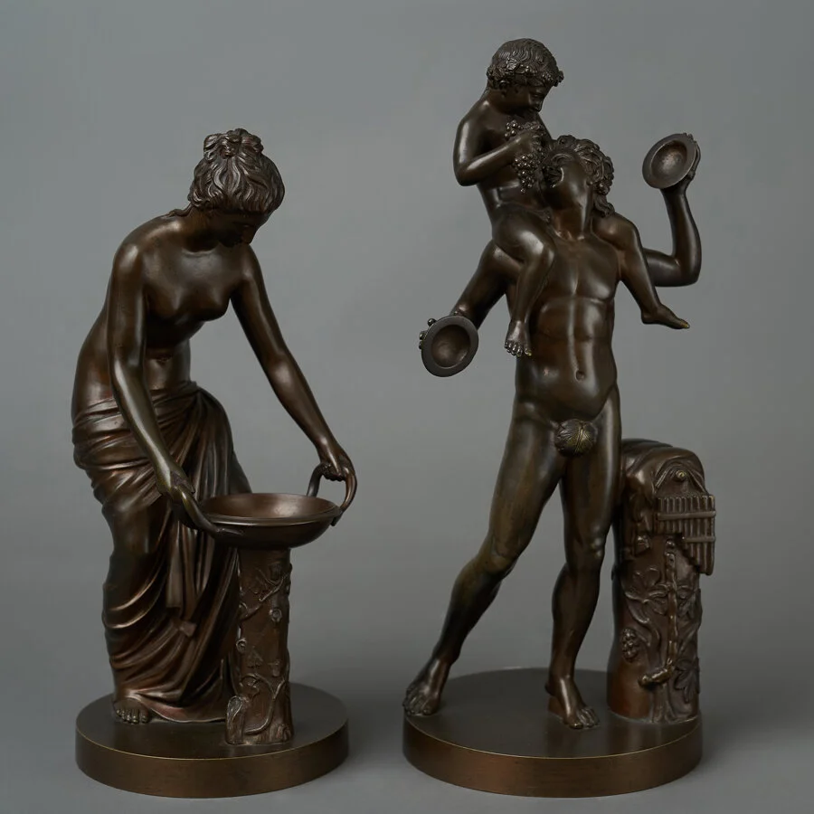 A late 19th century Italian bronze group after the antique. Stamped Nelli.
