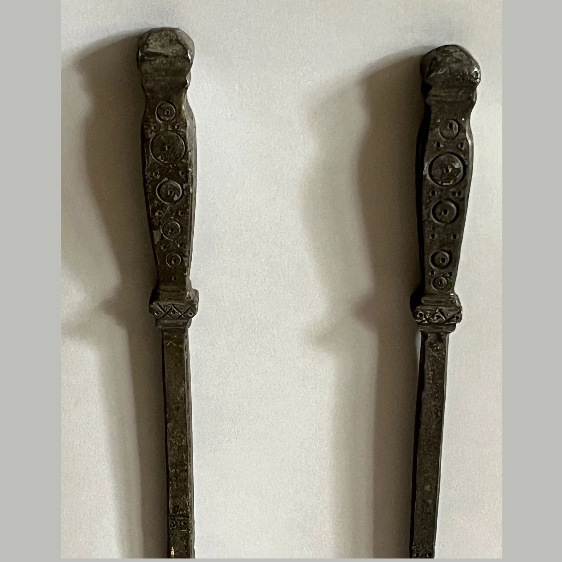 4563 A pair of large wrought iron firetools Web.jpg