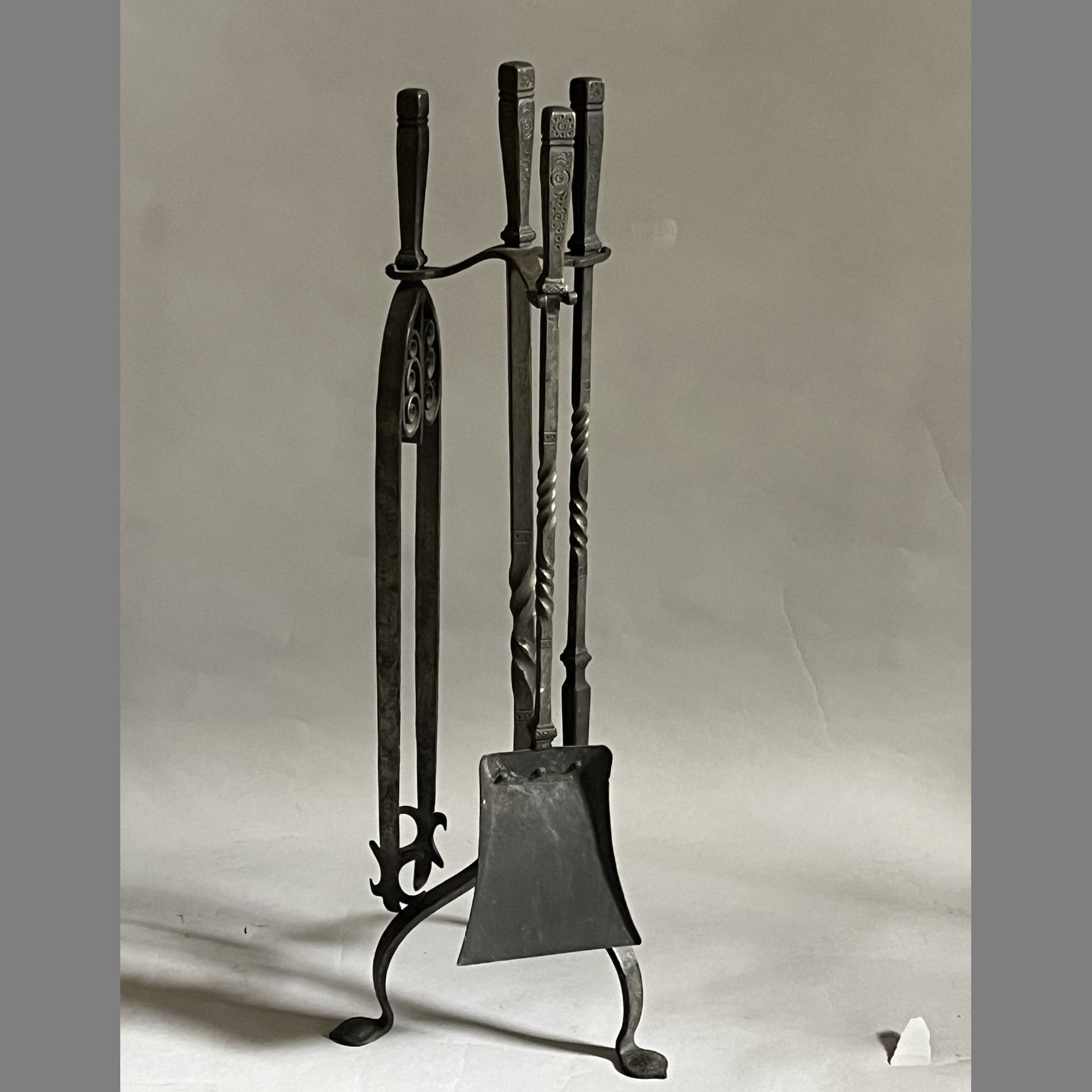 4625 Set of arts & crafts firetools & Stand BB.jpg