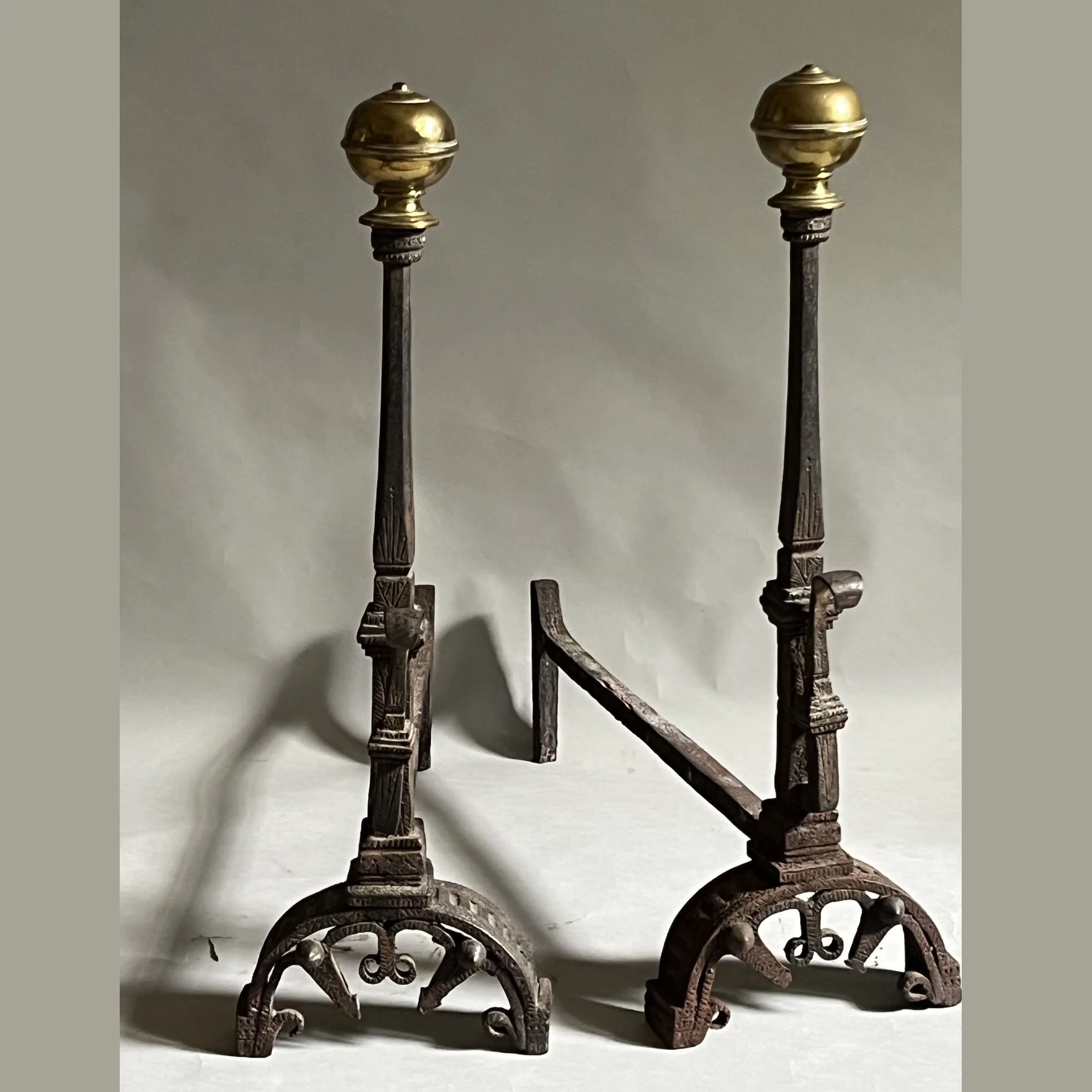 4602 Pair of late 17thc Italian andirons C.jpeg