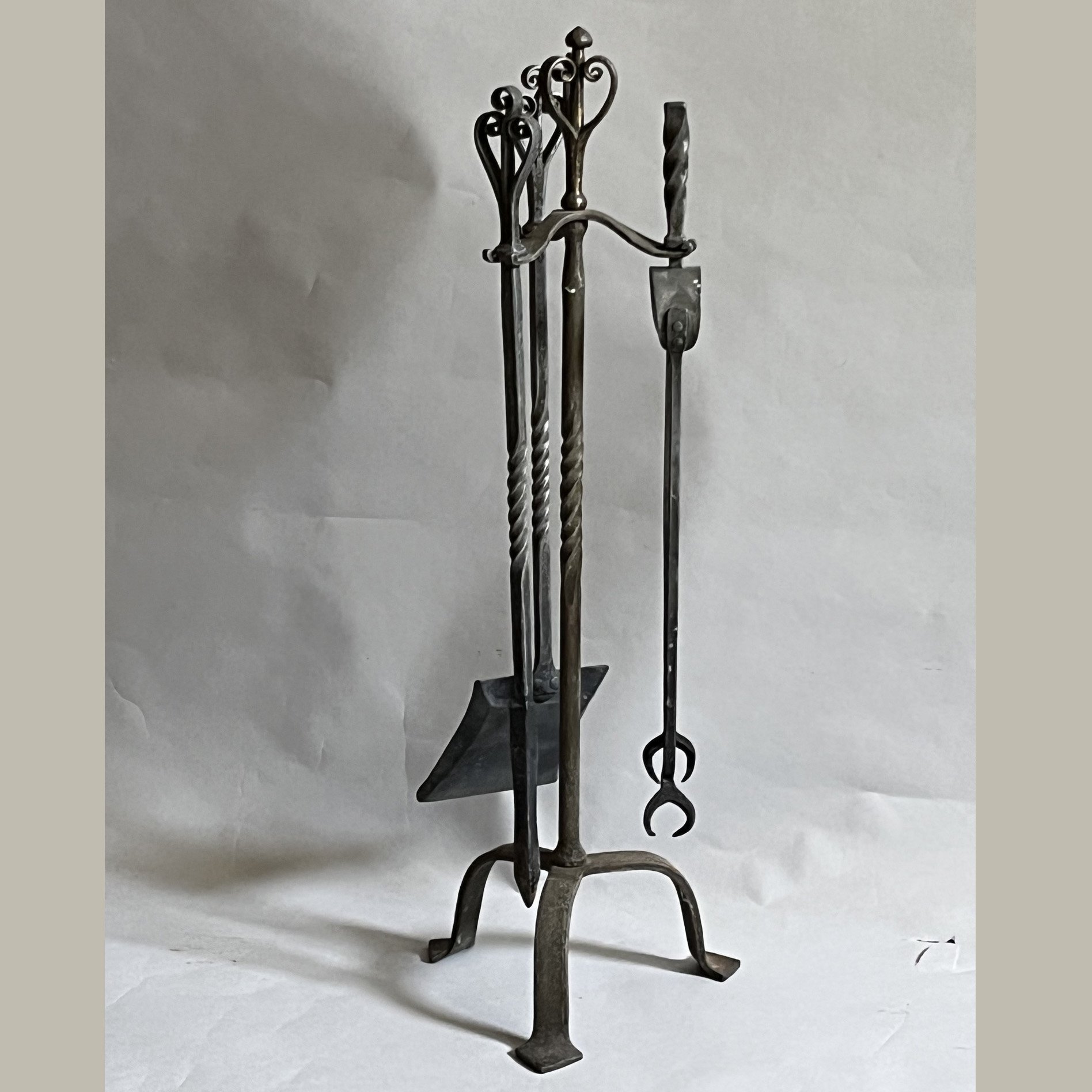 4589 Set of 20thc firetools and stand Web.jpg