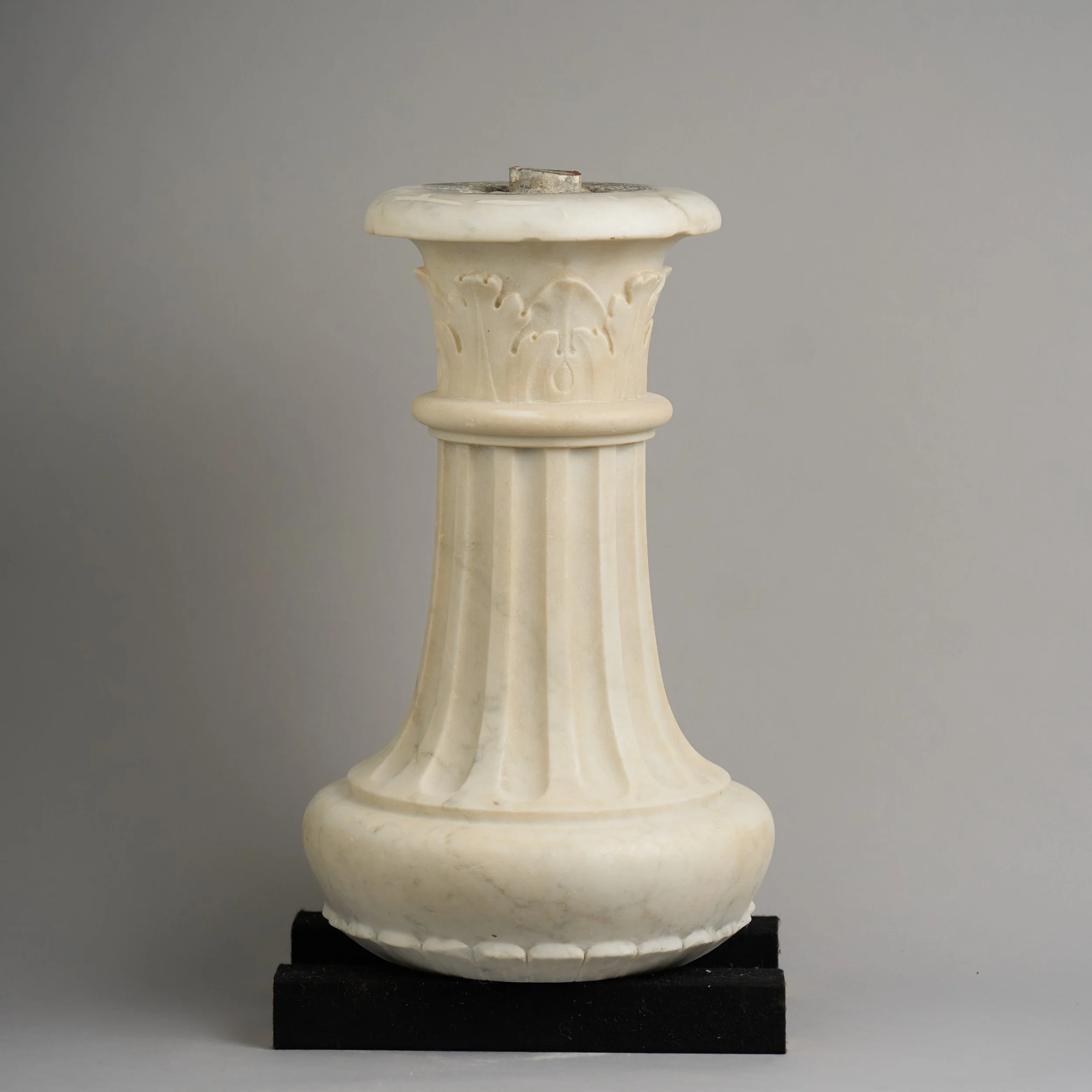 A 19th century statuary marble column