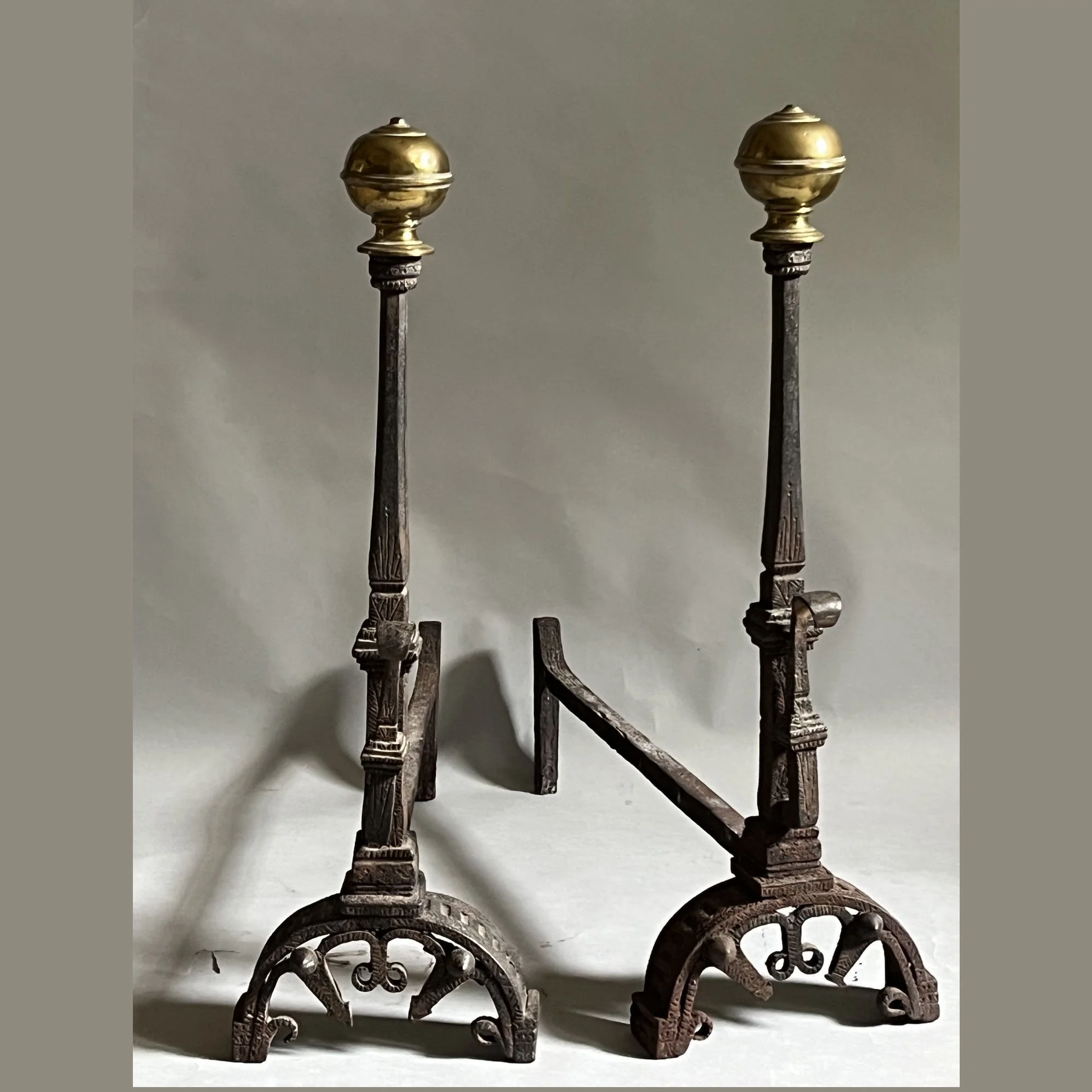 4602 Pair of late 17thc Italian andirons AWeb.jpg