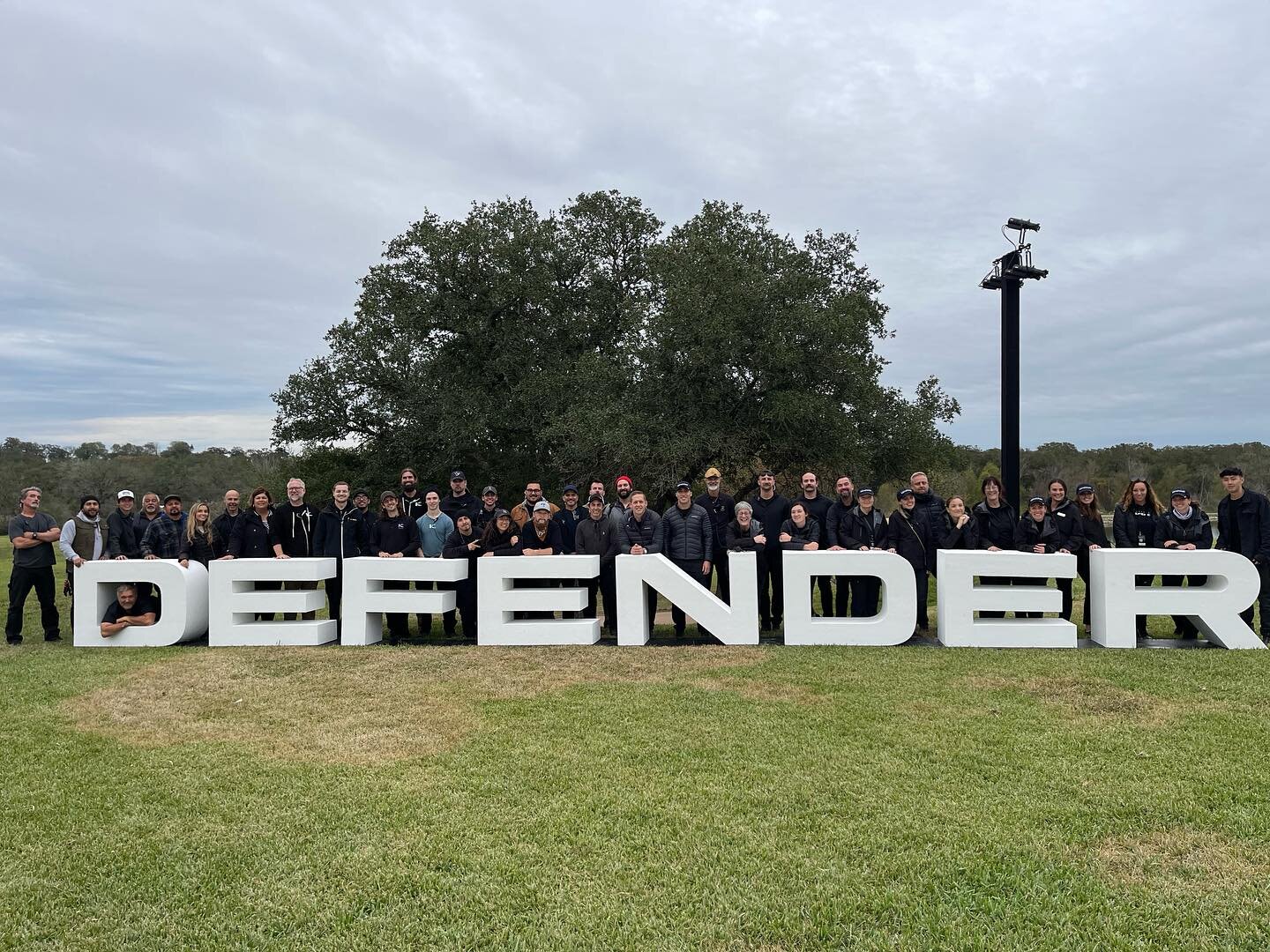 Massive THANK YOU to everyone in this photo (and more not pictured) for your work on Destination Defender. 👏🏼✨🚙🏕️🤩 Incredible job!!! Let&rsquo;s do it again soon.