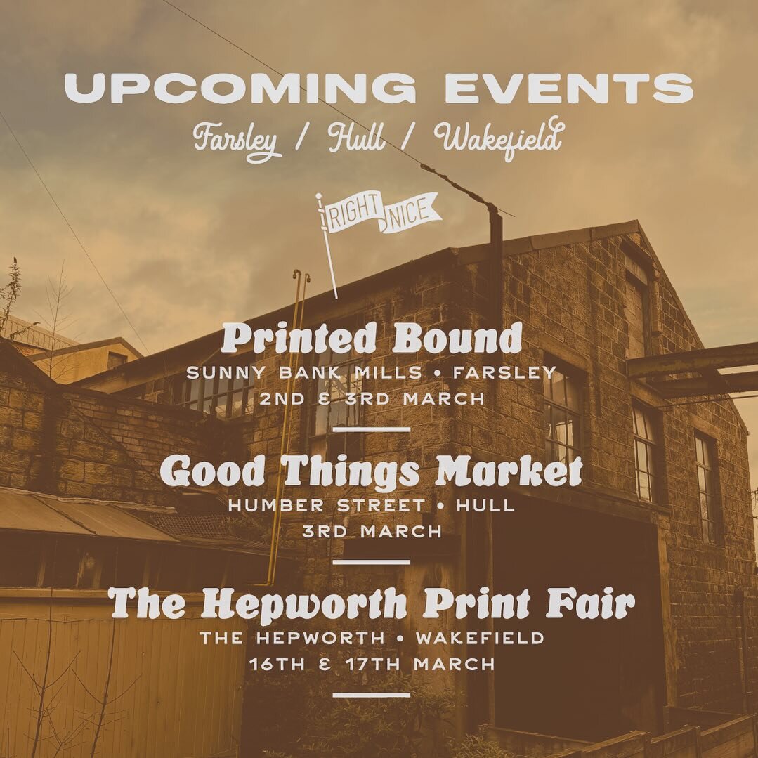 I have some craft fairs coming up at @goodthingsmarket @sunnybankmills &amp; @hepworthwakefield. I usually price my goodies a little lower at events because there are no postage costs. I&rsquo;ll also have some brand new items for sale exclusively at