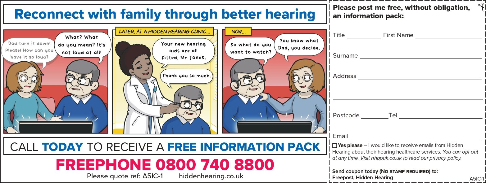 The Daily Mirror Ad for Hidden Hearing