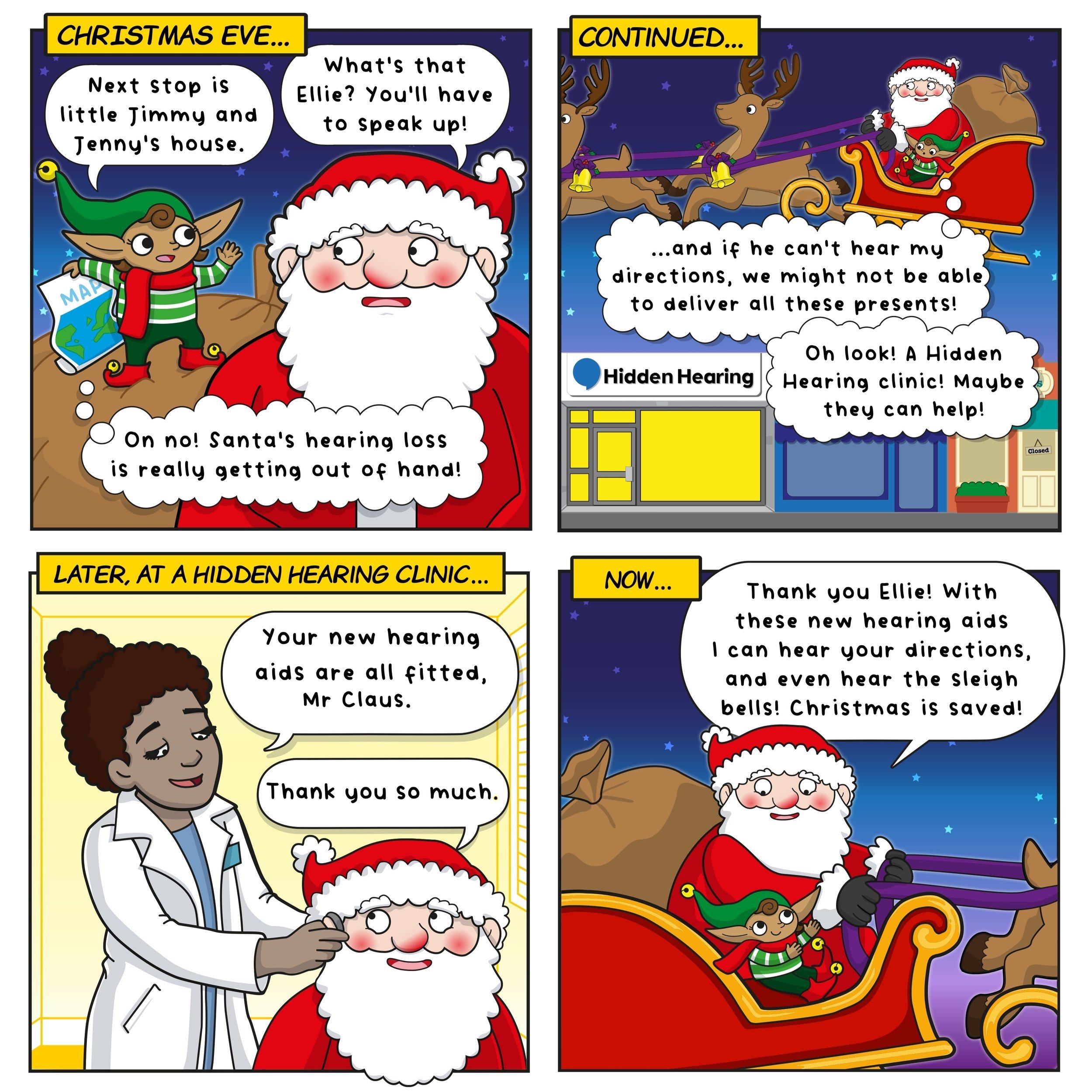 Christmas Hidden Hearing Comic (one)