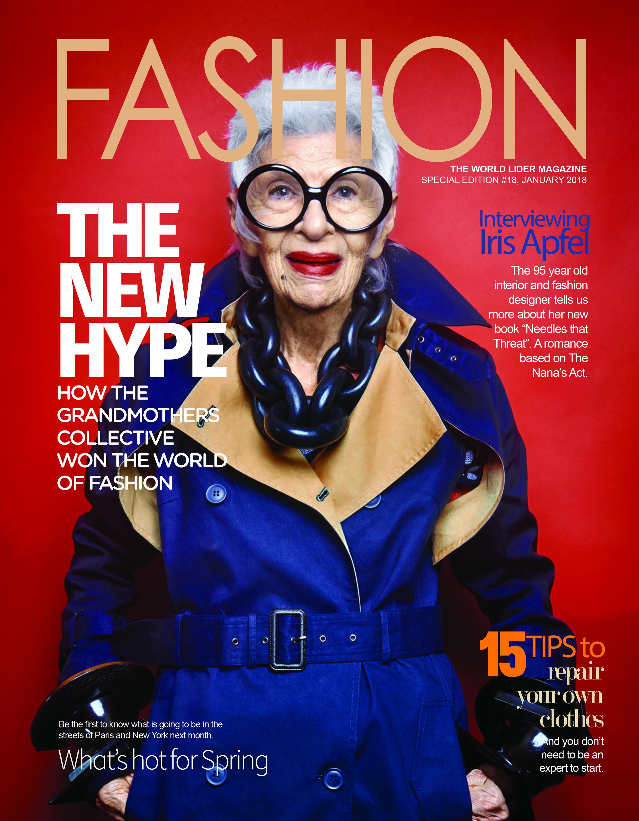 A magazine cover recreated to exhibit the proliferation of The Grandmothers’ Collective across the world