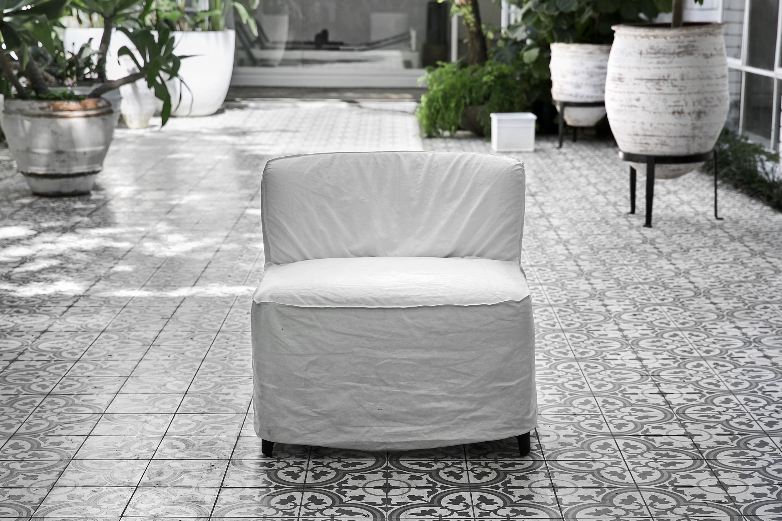 White Single Chair