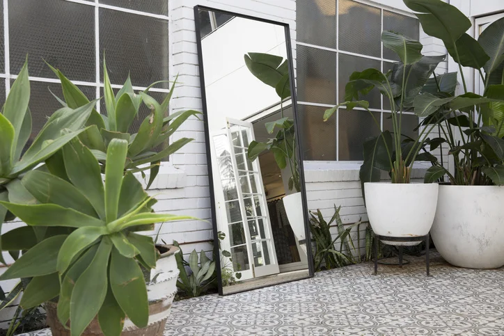 Large Black Frame Mirror