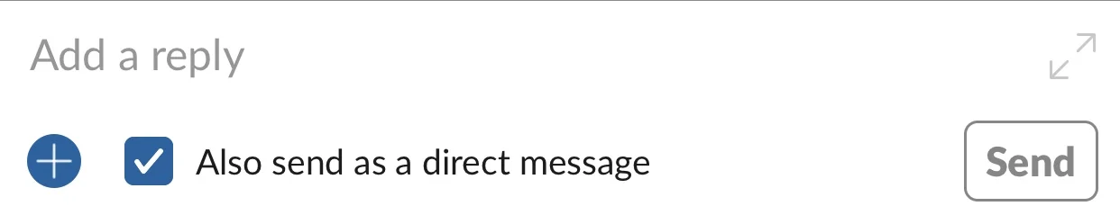If you hit this button in the channel it’s going to show your response on channel feed.