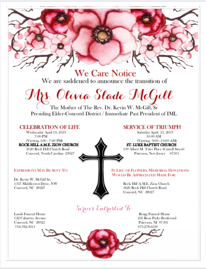 We Care Notice for Dr. Kevil McGill