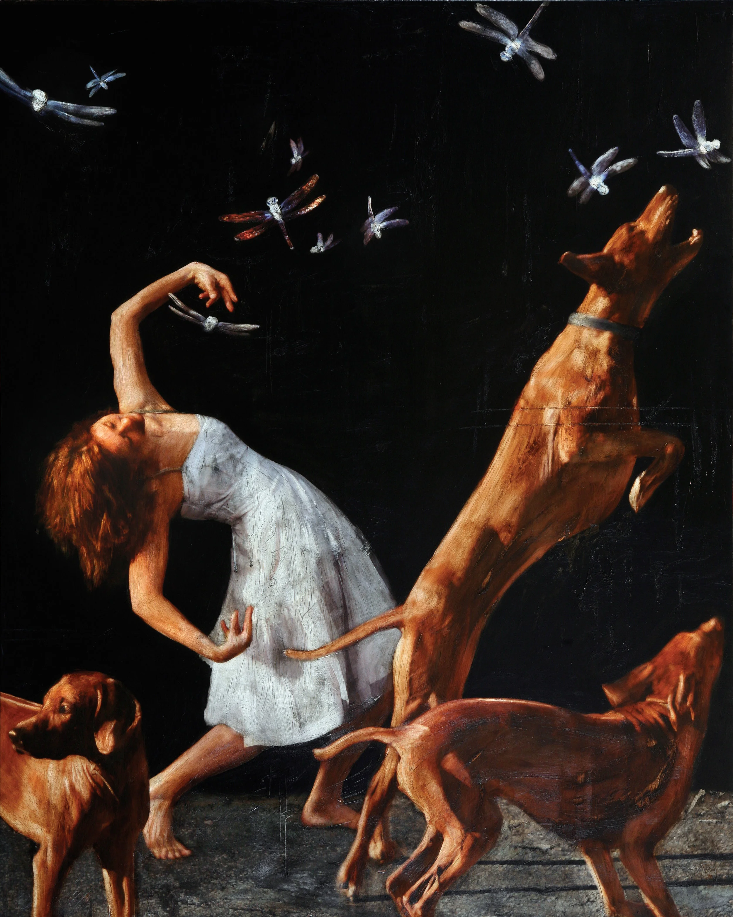 mms / metaphors / dragonfly Ver IV ( hometown) Mixed Media / Oil on Canvas 165 x 200 cm / 65 x 78 in Ver I. : Collection of Hotel Brosundet / Ålesund Ver II.: Private Collection / Stavanger Ver III.:Collection of the Artist 2008