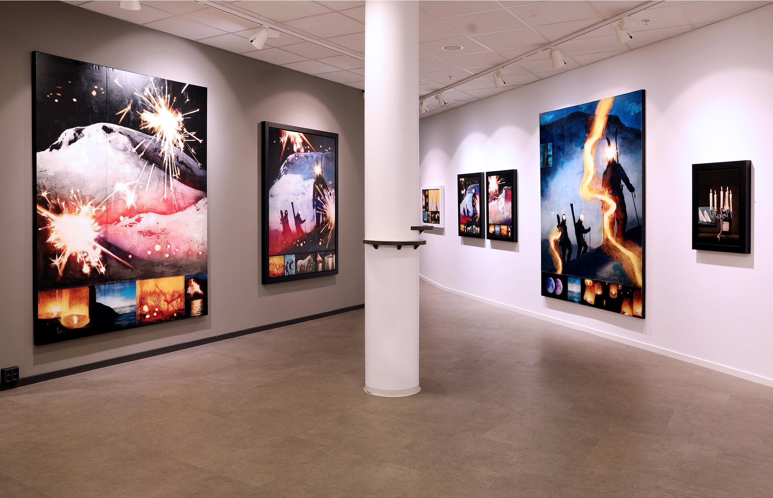 Fineart Oslo: Aerosol / Product Placement # Norrøna # Andre Clouét Champagne / Installation view