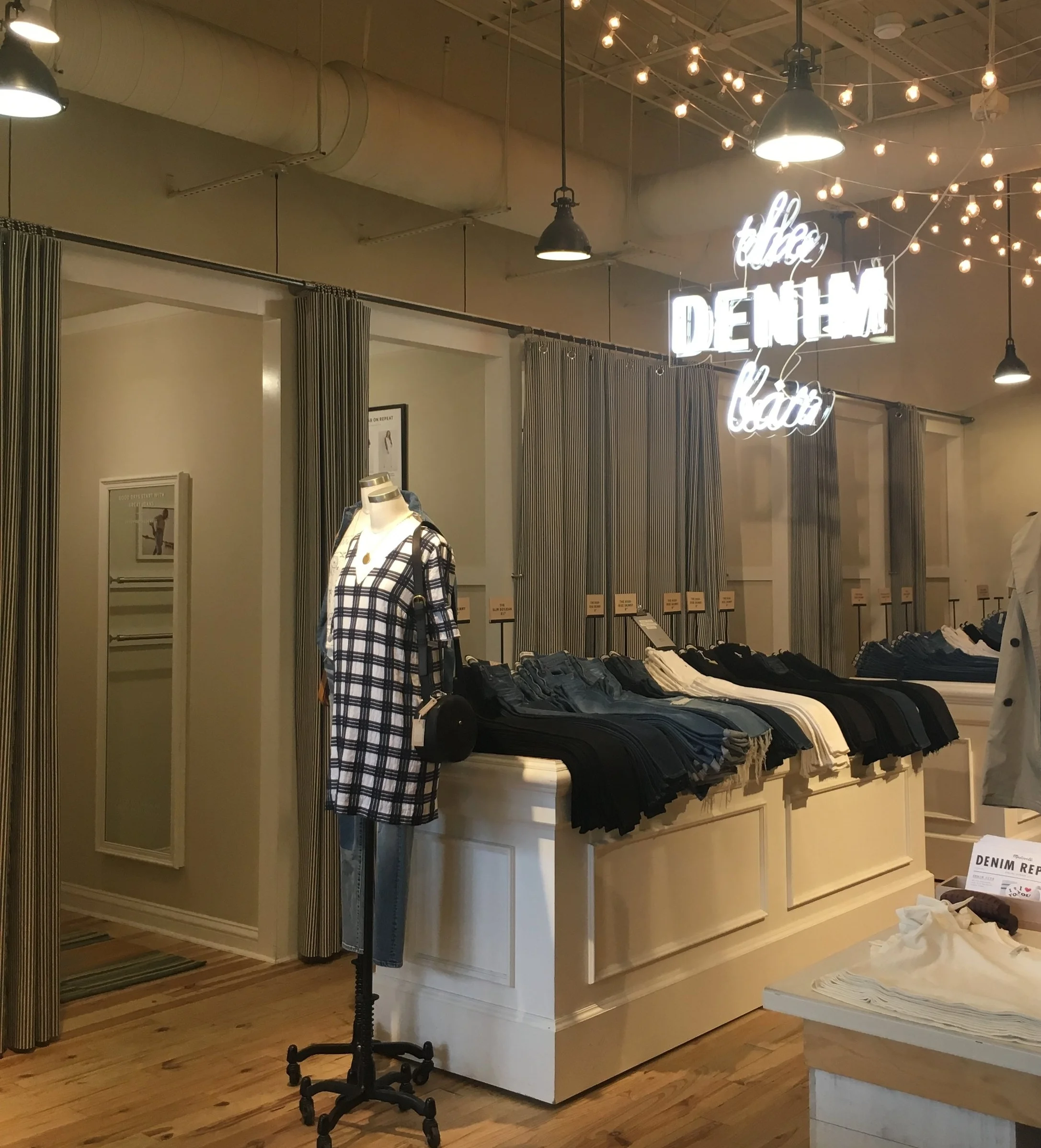 Fitting Room Curtains for Madewell