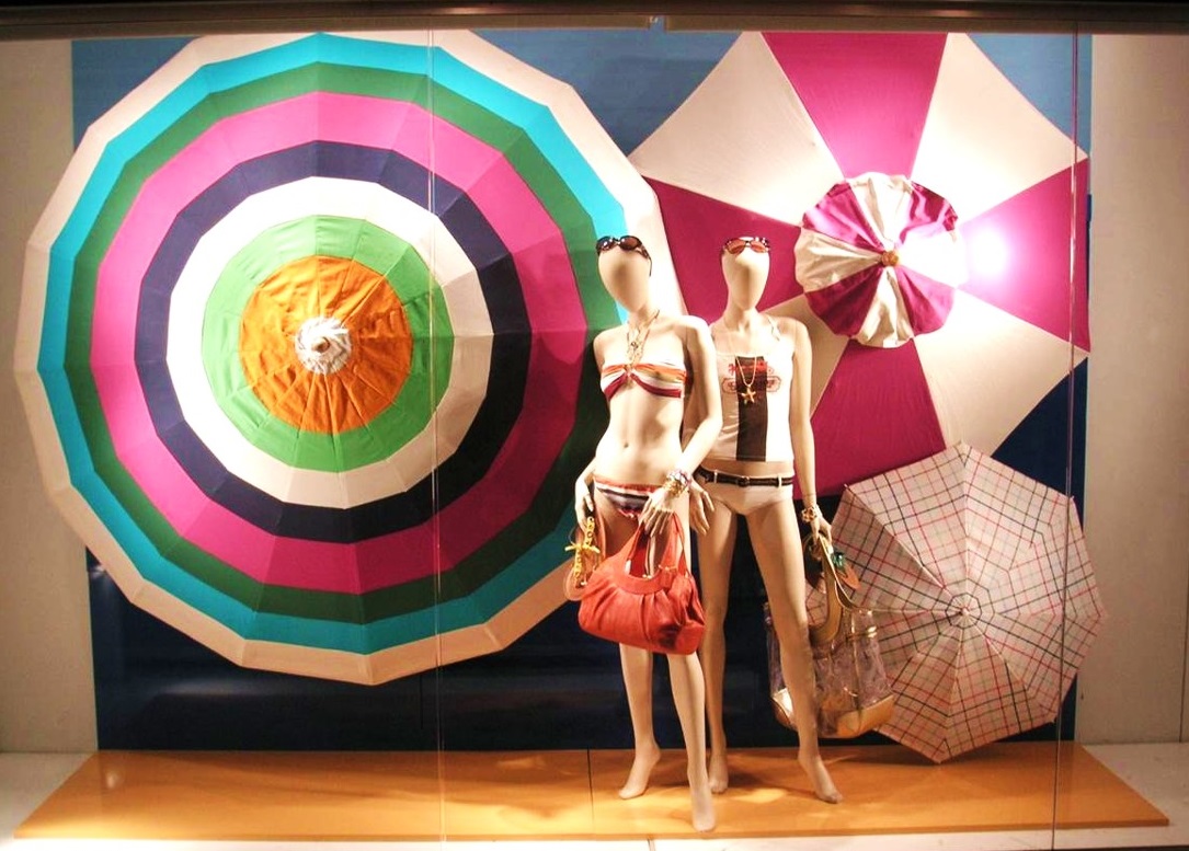 Custom Printed and Fabricated Umbrellas for Coach