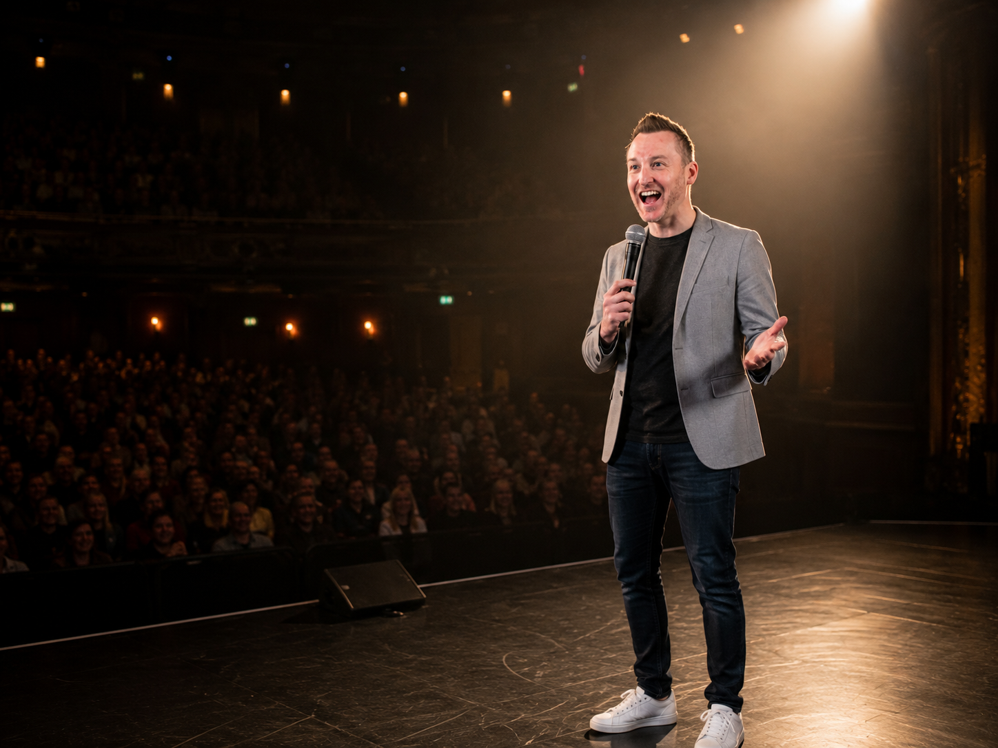 Stuart Mitchell comedian after dinner speaker theatre performance