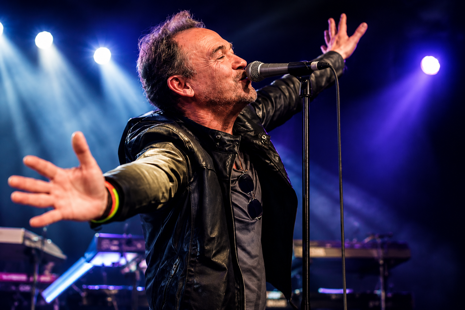 Owen Paul 1980's Chart Hit Recording artist on stage