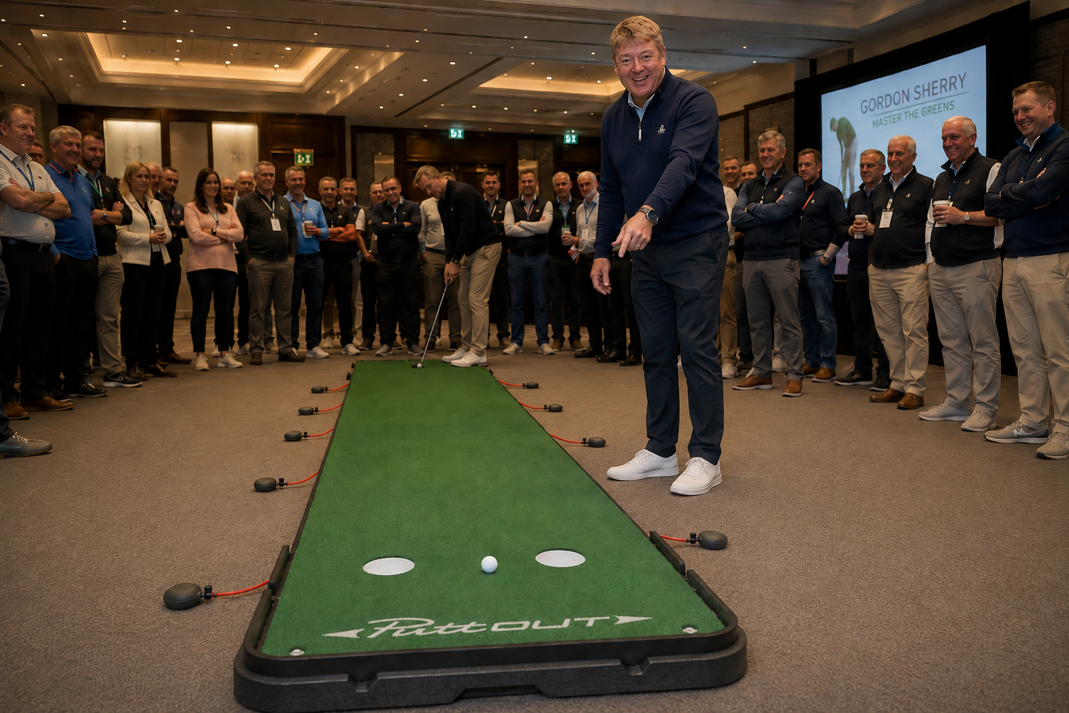Gordon Sherry Indoor Putting Green Instruction Clinic