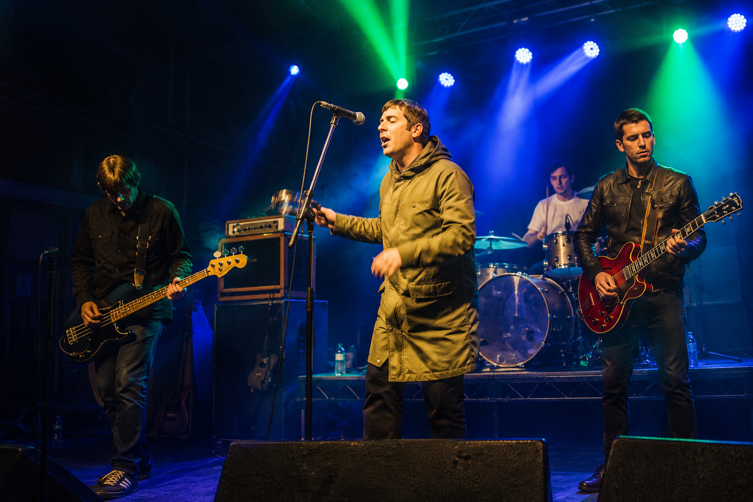 Definitely Oasis tribute band performing