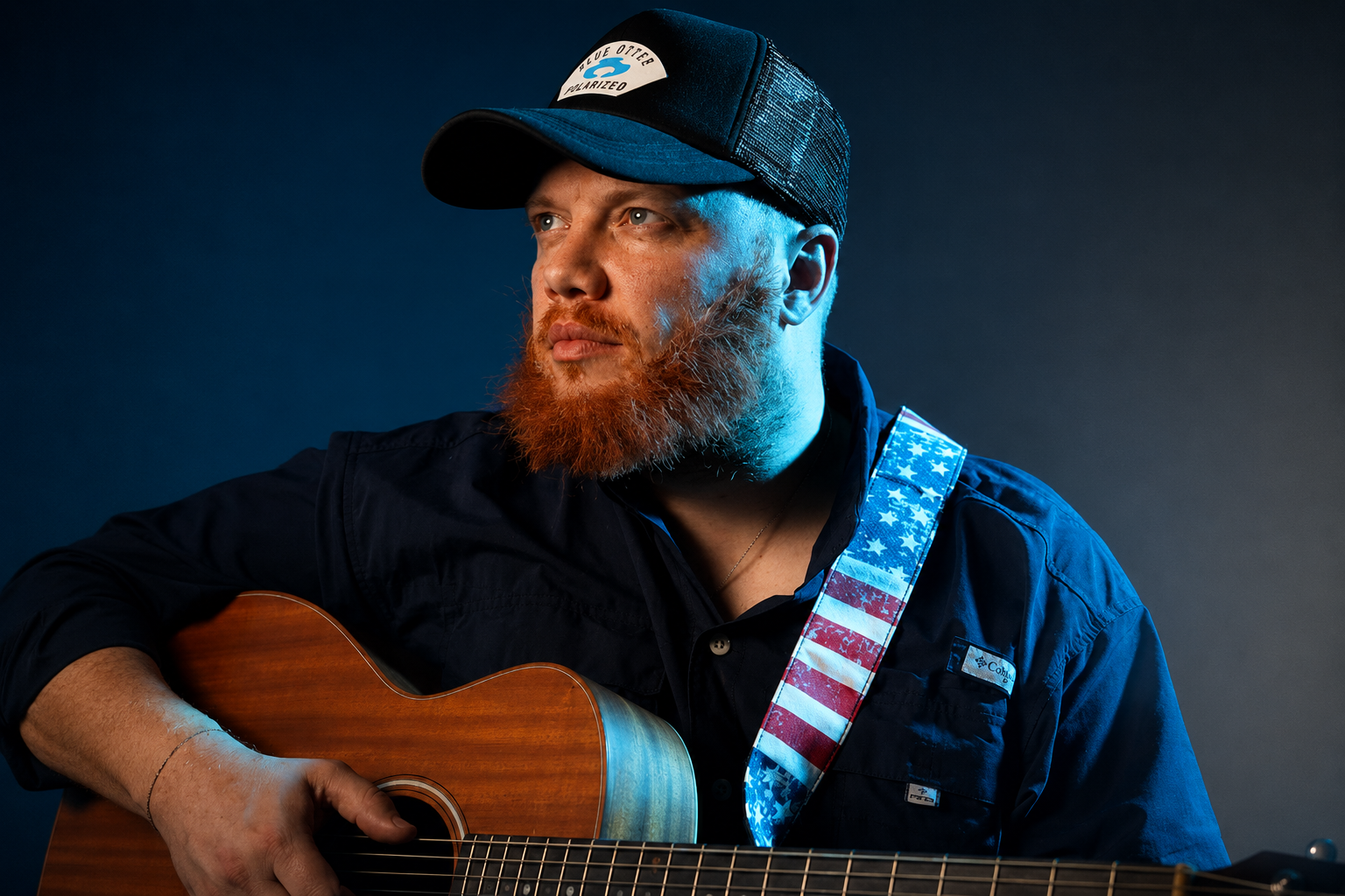 Nearly Combs Luke Combs country tribute act UK playing guitar