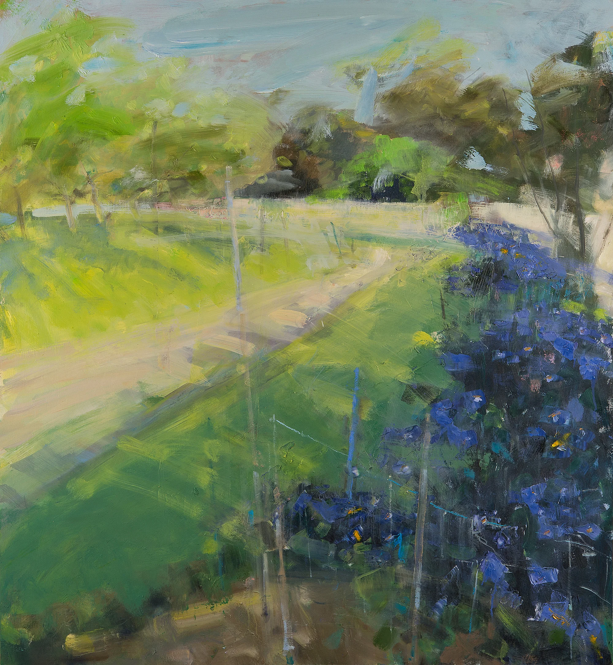 Walled Garden, Trevarno. Oil on board. 121 x 110cm Sold