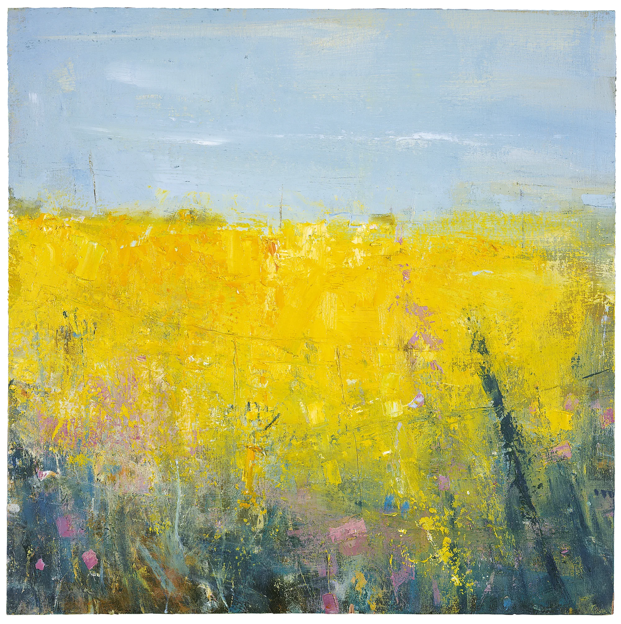 Cornish Spring. Oil on board. 45 x 45cm Sold