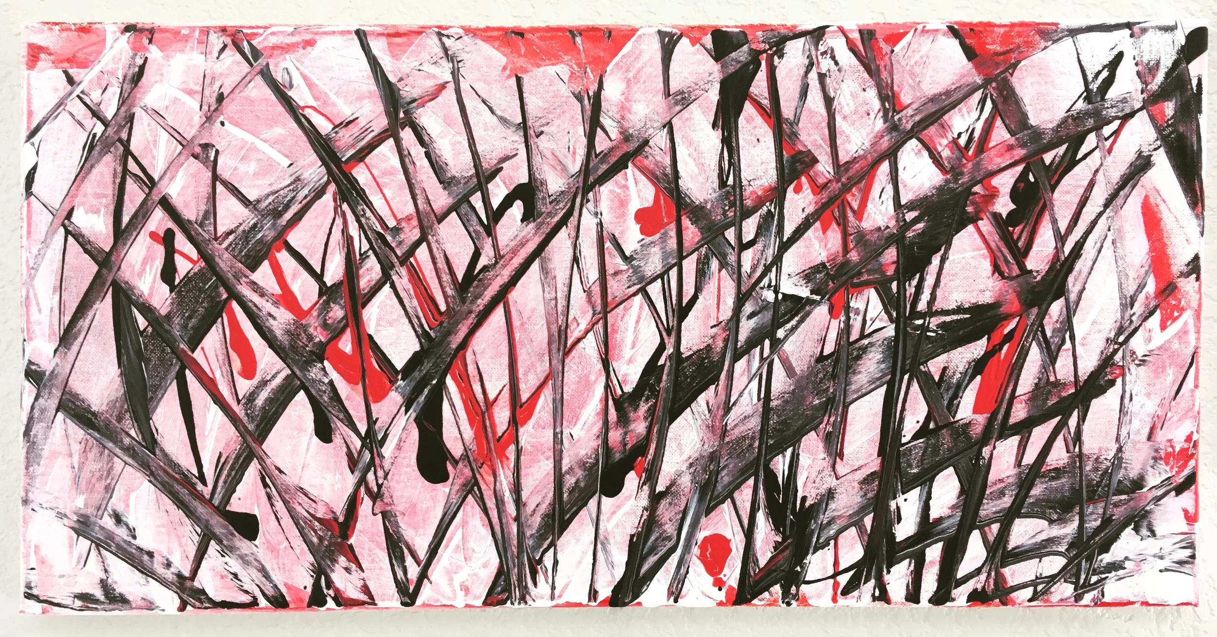 Tooth and Scale: 15x30” Mixed Acrylic and Oil.