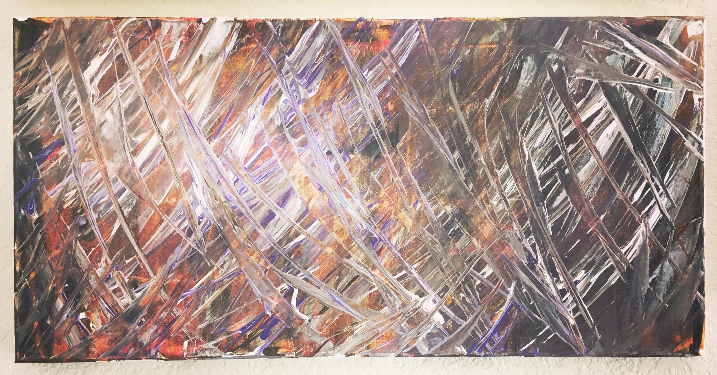 Reeds and Willow: 15x30” Mixed Acrylic and Oil.