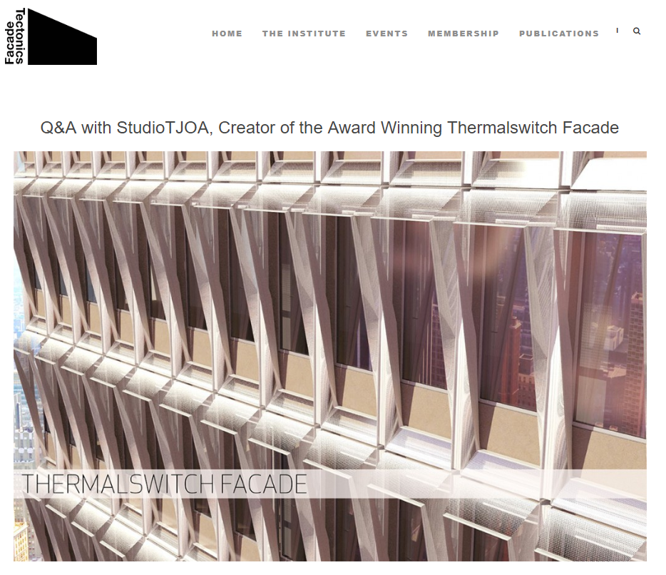 Facade Tectonics | Q&amp;A with StudioTJOA