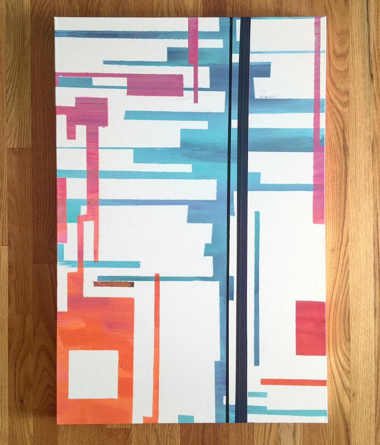 Unanimously Undecided: 24"x36"” Mixed Acrylic.