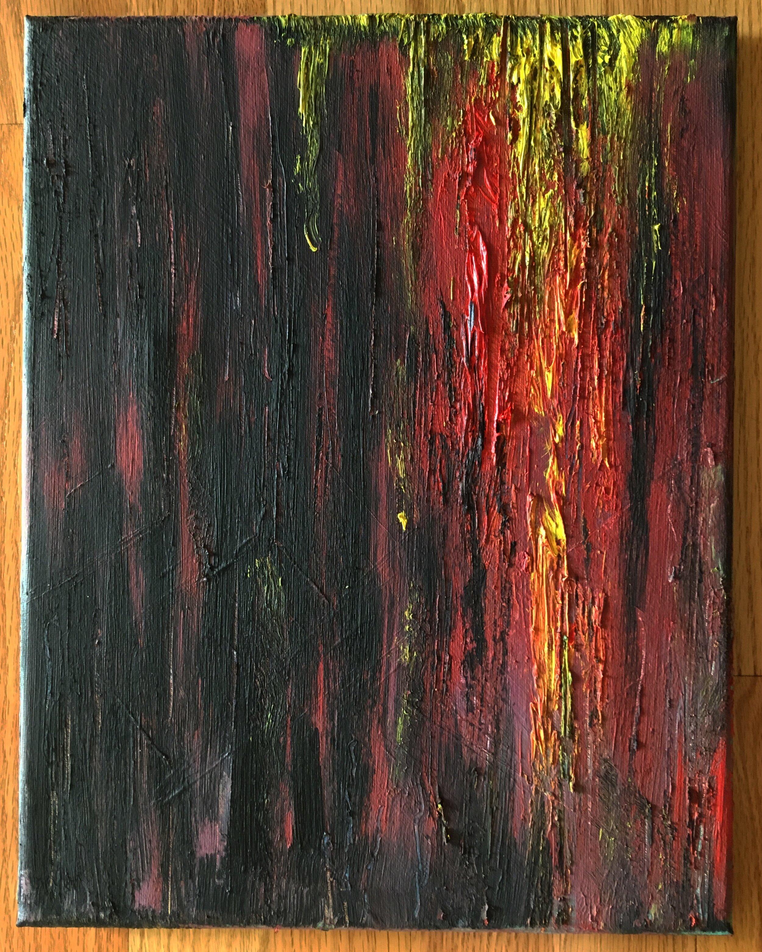 Sinew and Sun: 8”x12” Mixed Oils.