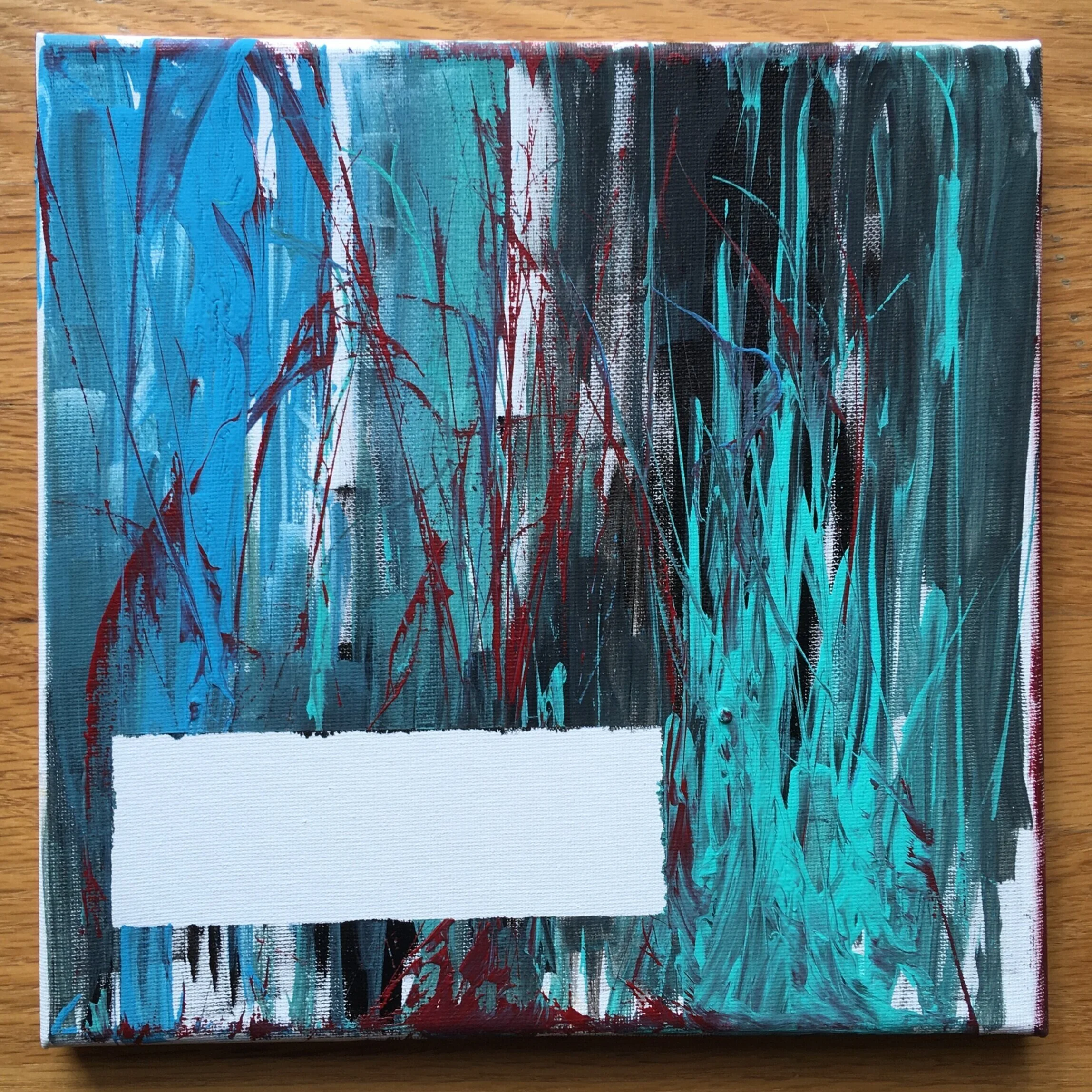 Stranded Forest: 8x8” Mixed Acrylic