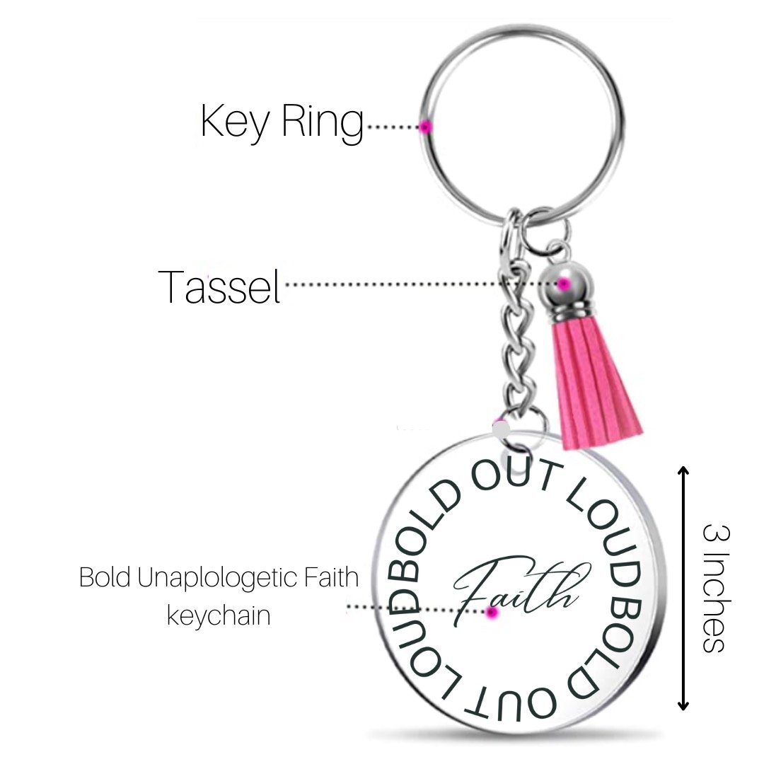 Bold, Out Loud Faith Keychain