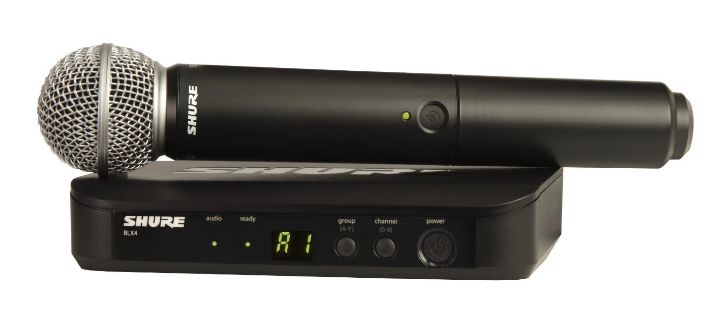 600Mhz Wireless Mic Replacement Recommendation: Economy Choice - Shure BLX w/SM58