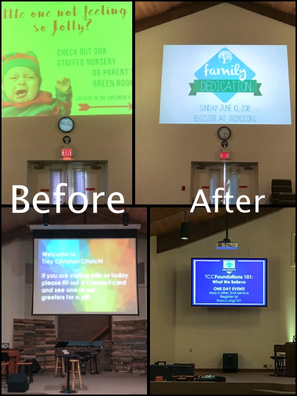 Troy Christian Church Projector Upgrade